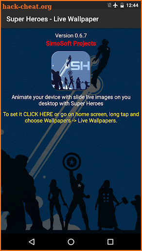 Super Heroes - Live Wallpaper screenshot