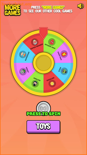 Super Heroes Lucky Wheel screenshot