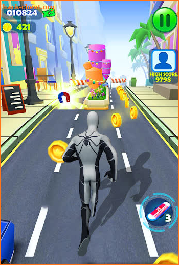 Super Heroes Running : Subway Spider Runner screenshot