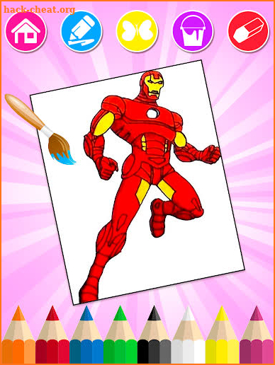 Super Heros Coloring Book screenshot