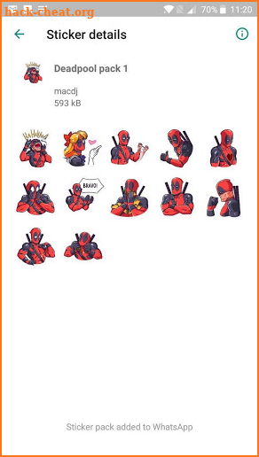 Super Heros stickers - WAStickerApps screenshot