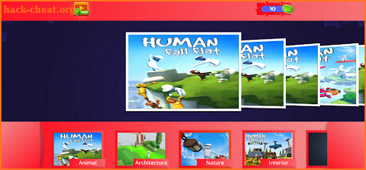 Super Human Flat Fall Game screenshot