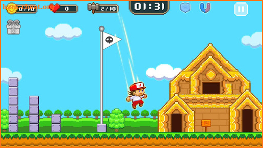 Super Jim Jump - pixel 3d screenshot