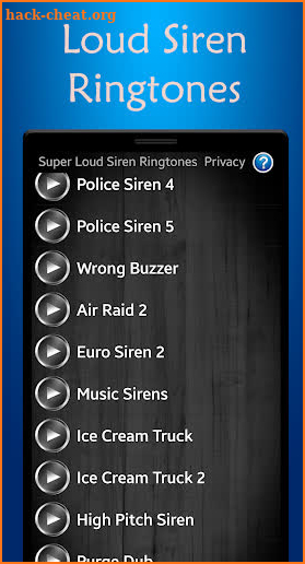 Super Loud Siren Ringtones screenshot