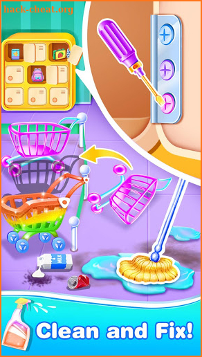 Super Market Clean Up – Girls Cleaning Game screenshot