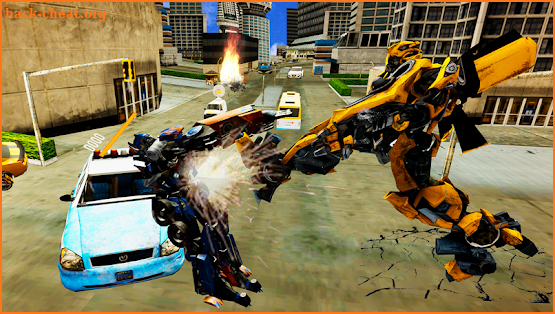 Super Mech Warrior Robot: Muscle Car Transformer screenshot