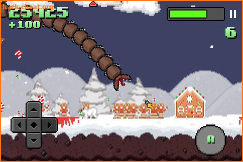 Super Mega Worm Vs Santa Saga screenshot