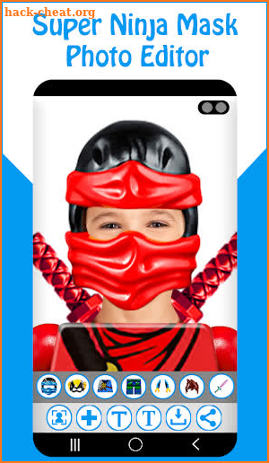 Super Ninja Mask Photo Editor screenshot