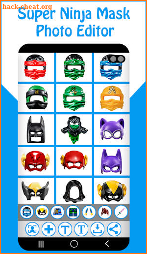 Super Ninja Mask Photo Editor screenshot