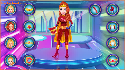 Super Power Hero Girls Dress up screenshot