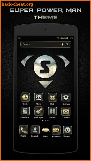 Super power Hero style launcher theme &wallpaper screenshot