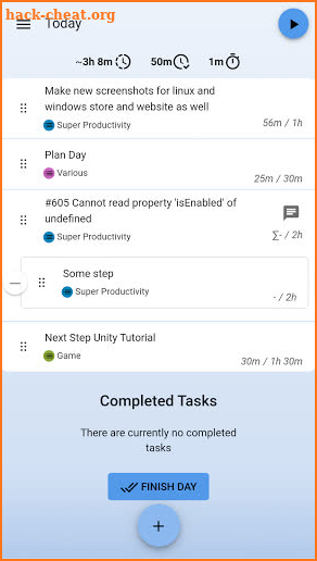 Super Productivity screenshot