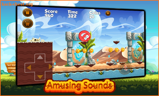 Super Red Ball: Red Ball in the Jungle Adventures screenshot