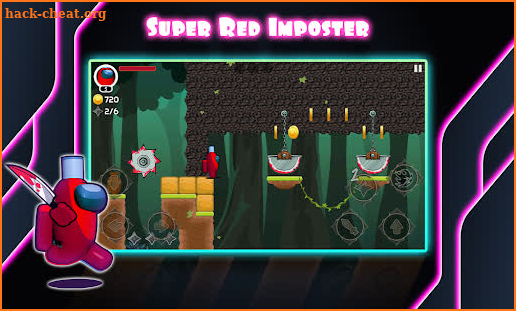 Super Red Imposter Hero : Adventue Among Game screenshot