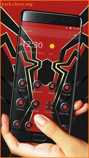 Super Red Spider Hero Theme screenshot