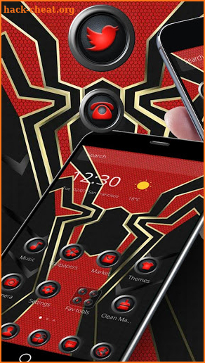 Super Red Spider Hero Theme screenshot