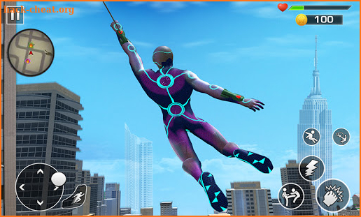 Super Rope Hero Spider Fight Miami City Gangster screenshot