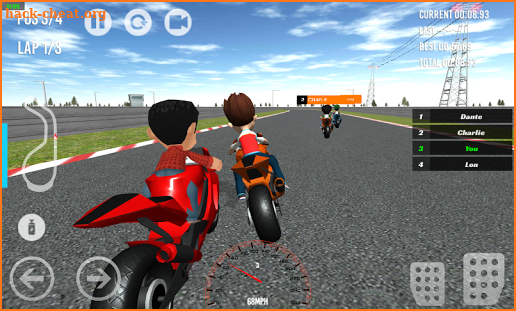 Super Ryder Motor Race 3D - paw racing games free screenshot