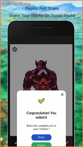 Super Saiyan Pixel Art: Dragonball Color By Number screenshot