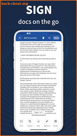 Super Scanner- Free PDF Scanner App screenshot