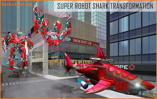 Super Shark Robot Wars 2019 - 3D Transformer Game screenshot