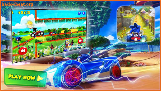 super sonic car racing game screenshot