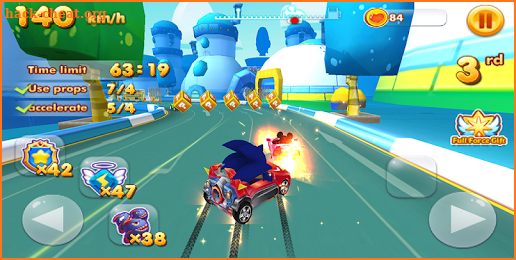 Super Sonic Micky Roadster: Kart  Racing screenshot