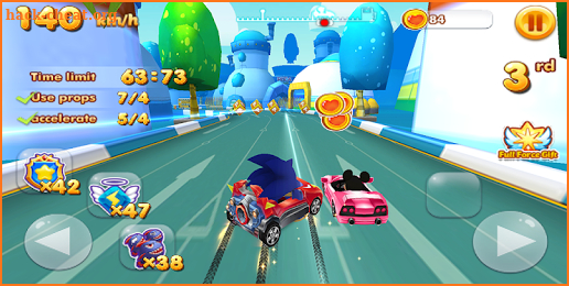 Super Sonic Micky Roadster: Kart  Racing screenshot