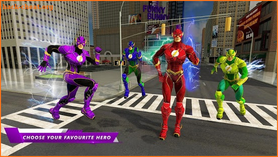 Super Speed Flash Hero Fighter City Rescue Game screenshot