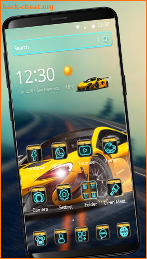 Super Speed Racing Car Theme screenshot