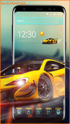 Super Speed Racing Car Theme screenshot