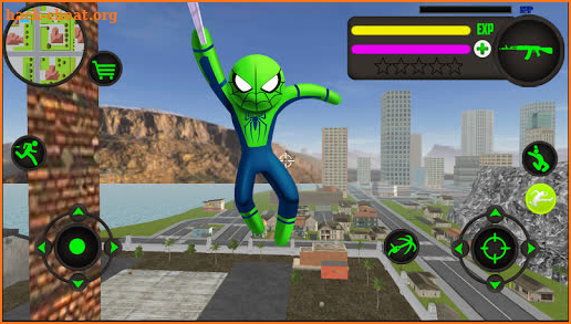 Super Spider Boy Stickman Rope Hero Gangster screenshot