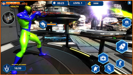 Super Spider Shooting Battle - Hero vs Gangsters screenshot