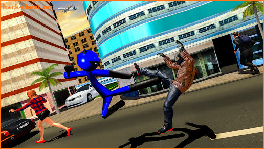 Super Stickman Hero:Gangster Crime City Battle screenshot