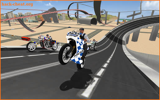 Super Stunt Police Bike Simulator 3D screenshot
