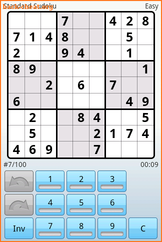 Super Sudoku screenshot