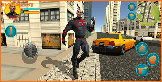 Super Taxi Hero Man Transporter Simulator screenshot