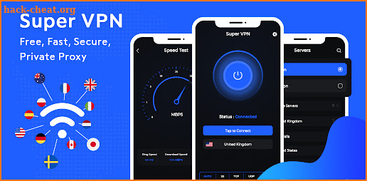 Super VPN - Free VPN, Super Fast & Unlimited Proxy screenshot