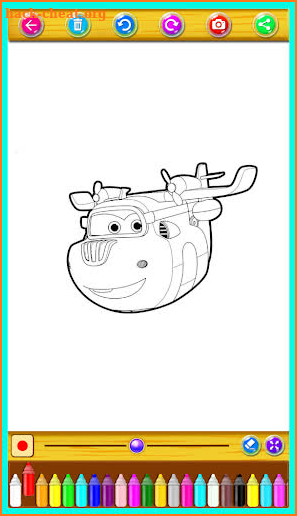 super wings coloring book screenshot