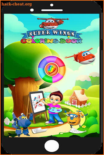 Super wings Coloring book pages - with animals screenshot