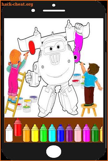 Super wings Coloring book pages - with animals screenshot