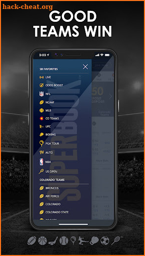 SuperBook Sports CO screenshot