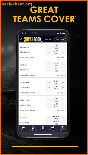 SuperBook Sports NJ screenshot