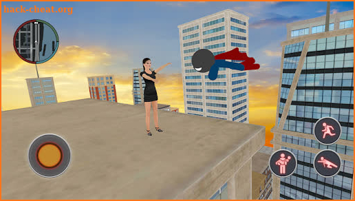 Superboy Stickman Rope Hero Gangster Crime City screenshot
