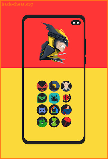 Supercons Dark - The Superhero Icon Pack screenshot