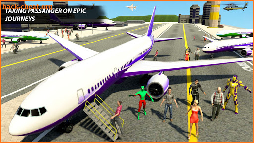 Superhero Airplane Pilot Sim: Airplane Games screenshot