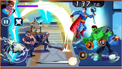 Superhero Back - Fight for Revengers screenshot