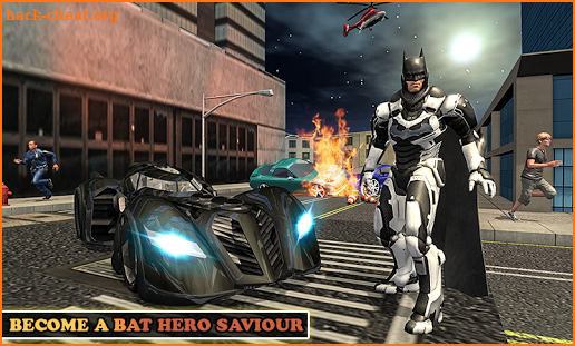 Superhero Bat Robot Flying Bat Hero Rescue Mission screenshot