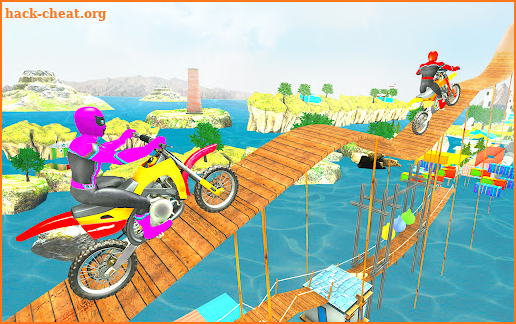Superhero Bike Racing & Stunts screenshot