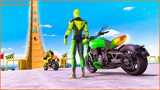 Superhero Bike Stunt GT Racing - Mega Ramp Games screenshot